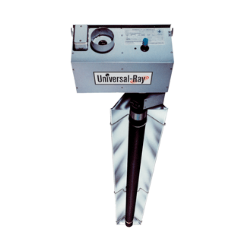 Detroit Radiant Low-Intensity Infrared Tube Heater Universal Ray RH-SA Series - 175,000 BTU - 120V – Propane Gas – Single Stage - 60 Ft. Straight Tube