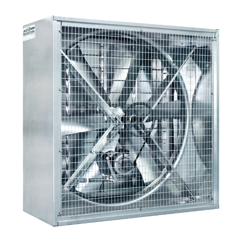 J&D 36” Wall Master Exhaust Fan, Belt Drive, 7788 CFM, 1/2HP, 230/460V 3-Phase - VF36DM3CF 