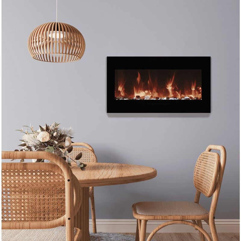 Amantii Wall Mount Electric Fireplace - WM-FM-BG-B