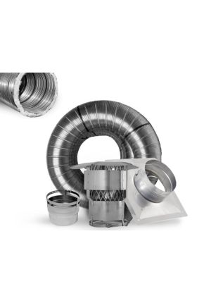 4 Inch X 25 Ft Chimney Liner Kit - Ccap 430k - Stainless Steel - View #6