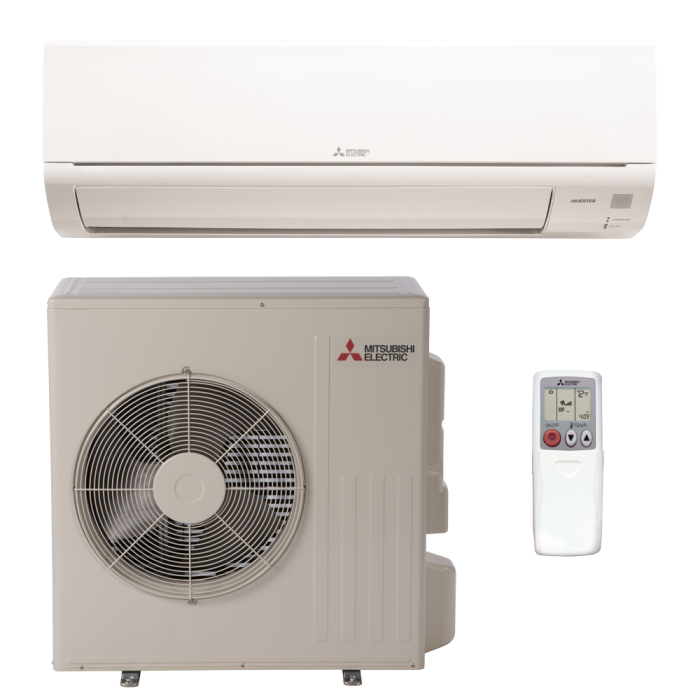 Mitsubishi 24,000 BTU 20.5 SEER Ductless Mini Split Heat Pump MSZ