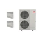 Mitsubishi 60,000 BTU MFZ-Series 20 Seer2 Dual Zone Floor Mounted Mini Split Heat Pump System – R454B | 230V 9 + 9 - MXZ-SM60NL / 2-MFZ-KX09NL