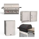 Bull Angus 30-Inch 4-Burner Built-In Gas Grill & Outdoor Kitchen Package - 47628 / 47629