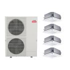 Mitsubishi 60,000 BTU SLZ-Series 20 Seer2 Quad Zone Ceiling Cassette Mini Split Heat Pump System – R454B | 230V 9 + 12 + 15 + 18 - MXZ-SM60NL / SLZ-AF09NL / SLZ-AF12NL / SLZ-AF15NL / SLZ-AF18NL