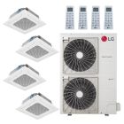 LG 48,000 BTU 4 Zone Ceiling Cassette Mini Split System - KUMXA481A / 2-KNUDB121A / 2-KNUDB181A
