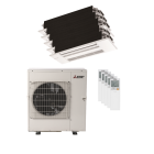 40,500 BTU Mitsubishi M-Series 21.5 SEER2 Five Zone Ceiling Cassette Mini Split Heat Pump System - R454B |9 + 9 + 9 + 12 + 12