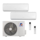 Gree Livo 30,000 BTU 21 SEER2 Dual Zone Wall Mount Mini Split Heat Pump System - R32 | 230V - 12 + 12 - MUL30HP230V1R32AO / 2-LIV12HP230V1R32AH