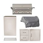 Bull Diablo 46-Inch 6-Burner Built-In Gas Grill & Outdoor Kitchen Package - 62648 / 62649