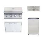 Lion L60000 32-Inch 4-Burner Built-In Gas Grill W/Outdoor Kitchen Package Options - L60000