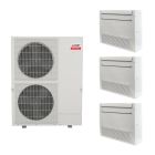 Mitsubishi 42,000 BTU SEZ-AD-Series 21.5 SEER2 3 Zone Floor Mount Mini Split Hyper Heat Pump System - R454B | 230V - 9 + 9 + 9