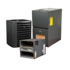 3.5 Ton 13.4 SEER2 80% AFUE 80,000 BTU Low NOx Gas Furnace and R32 Air Conditioner System - Horizontal