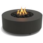 HPC AGNI 48" Steel Gas Fire Pit with Electronic On/Off Ignition & Torpedo Burner in Grey - TOR-AGNI48EI-G