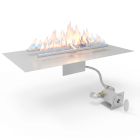 HPC Rectangle 27" x 15" Fire Pit Burner Kit with Flat Pan & CSA Certified Match Light Ignition & Torpedo Burner - TOR-MLFPK27X15-HF