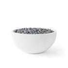 HPC Serenade 40" Round Concrete Gas Fire Pit with Electronic On/Off Ignition in Natural with Slate Beach Stone & Torpedo Burner - TOR-SERE40-NSB-EI