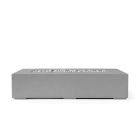 HPC Sonoma 72" Linear Concrete Gas Fire Pit in Charcoal with Match Light & Ivory Beach Stone - TOR-SONO72-CHIB-MLFPK