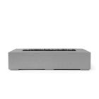 HPC Sonoma 72" Linear Concrete Gas Fire Pit in Charcoal with Match Light & Black Lava Rock - TOR-SONO72-CHBL-MLFPK