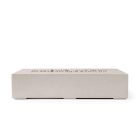 HPC Sonoma 56" Linear Concrete Gas Fire Pit in Clay with Match Light & Ivory Beach Stone - TOR-SONO56-CLIB-MLFPK
