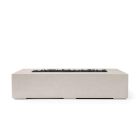 HPC Sonoma 72" Linear Concrete Gas Fire Pit in Clay with Match Light & Black Lava Rock - TOR-SONO72-CLBL-MLFPK