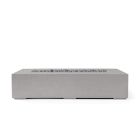 HPC Sonoma 56" Linear Concrete Gas Fire Pit in Sandstone with Match Light & Slate Beach Stone - TOR-SONO56-SSB-MLFPK