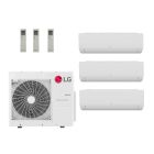 LG 30000 BTU Multi F 20 SEER2 Tri Zone Wall Mount Mini Split Heat Pump System - R32 | 230V - 15 + 12 + 7