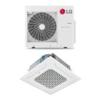 lg 18 000 btu multi f 17 5 seer2 single zone ceiling cassette mini split heat pump system r32 230v 235802