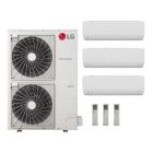 LG 48000 BTU Multi F 20.8 SEER2 Tri Zone Wall Mount Mini Split Heat Pump System - R32 | 230V - 9 + 9 + 9