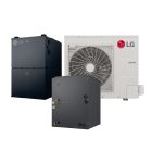 LG LGRED Series 2 Ton 17.5 SEER2 96% AFUE 80,000 BTU Gas Furnace & High Efficiency Heat Pump System - R32 Inverter Upflow/Horizontal