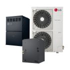 LG LGRED Series 3 Ton 18 SEER2 80% AFUE 60,000 BTU Gas Furnace & High Efficiency Heat Pump System - R32 Inverter Multi-Positional