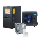 Hybrid 3 Ton 15.8 SEER2 80% AFUE 80000 BTU Low NOx Furnace and High Efficiency Heat Pump System | Inverter - R454B - Downflow / Horizontal - ACIQ-36-EHPD / ACIQ-36-ACL-B / AQ-GD9T800805CX