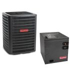 3.5 Ton 15.2 SEER2 Goodman R32 Air Conditioner with Upflow/Downflow 21" Cased Coil - GLXS5BA4210 / CAPTA4230C3