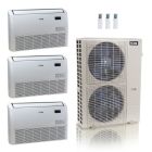 48,000 BTU ACiQ Standard 24 SEER2 3 Zone Floor Mount Mini Split Heat Pump System - R454B | 230V - 18 + 18 + 18 - ES-48Z-M6C / ACiQ-18FM-HH-MD-3