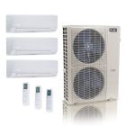 48,000 BTU ACiQ Standard 24 SEER2 3 Zone Wall Mount Mini Split Heat Pump System - R454B | 230V - 6 + 12 + 18 - ES-48Z-M6C / ACIQ-06W-HH-MD / ACIQ-12W-HH-MD / ACIQ-18W-HH-MD