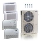 55,000 BTU ACiQ Standard 22 SEER2 4 Zone Floor Mount Mini Split Heat Pump System - R454B | 230V - 9 + 12 + 18 + 18 - ES-55Z-M6C / ACiQ-09FM / ACiQ-12FM / ACiQ-18FM-2
