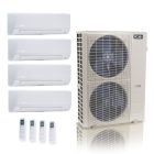 55,000 BTU ACiQ Standard 22 SEER2 4 Zone Wall Mount Mini Split Heat Pump System - R454B | 230V - 6 + 12 + 12 + 12 - ES-55Z-M6C / ACIQ-06W-HH-MD / ACIQ-12W-HH-MD-3