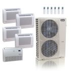 48,000 BTU ACiQ Standard 24 SEER2 5 Zone Floor Mount Mini Split Heat Pump System - R454B | 230V - 9 + 9 + 9 + 9 + 24 - ES-48Z-M6C / ACiQ-09FM-HH-MD-4 / ACiQ-24FM-HH-MD