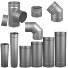 AllFuel HST 8-Inch Black Pipe Components - AFHST-SB-8