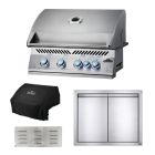 Napoleon 700 Series 32-Inch 4-Burner Built-In Gas Grill & Outdoor Kitchen Package - BIG32RB