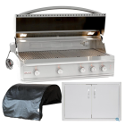Blaze PRO 44-Inch 4-Burner Built-In Gas Grill & Outdoor Kitchen Package - BLZ-4PRO