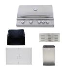 Blaze LTE3 Marine Grade 32-Inch 4-Burner Built-In Gas Grill & Outdoor Kitchen Package - BLZ-4LTE3MG-PKG