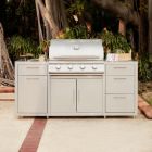 Blaze 6-FT Outdoor Kitchen Island With Blaze 4-Burner Grill - BLZ-SS-ISLAND-RO