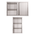 Buck Grill 32" Double Drawer Combo / Access Door / 16" Triple Access Drawer 304 Stainless Steel Outdoor Kitchen Cabinetry Package - BO-PKG-38-55