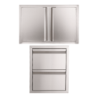 Buck Grill 32" 16" Double Access Drawer / Double Access Door / 304 Stainless Steel Outdoor Kitchen Cabinetry Package - BO-PKG-38-43