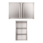 Buck Grill 32" 16" Triple Access Drawer / Double Access Door / 304 Stainless Steel Outdoor Kitchen Cabinetry Package - BO-PKG-38-45