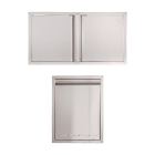 Buck Grill 40" 20" Trash Bin / Double Access Door / Propane Tank Drawer 304 Stainless Steel Outdoor Kitchen Cabinetry Package - BO-PKG-38-34