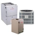 Bosch 2 Ton 16 SEER2 80,000 BTU IDS Light Series Furnace and Heat Pump System - Upflow/Horizontal - BOVB-24RTB-M15S / BMAC2430ABTA / BGH96M080B3C