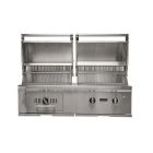 Coyote 50-Inch Hybrid Gas and Charcoal Built-In Gas Grill - C3HY50-BI