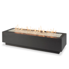 Outdoor Greatroom Cove 72" Linear Gas Fire Pit Table in Midnight Mist - CV-72MM-B