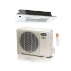 9,000 BTU 23 SEER ACiQ Single Zone Slim Ceiling Cassette Mini Split System | Extreme Series - ACIQ-09ZPL-HP230C / SCC-0612-HH-MB