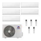 42,000 BTU Gree Sapphire 21 SEER2 Five Zone Wall Mount Mini Split Heat Pump System - R32 | 230V - 9 + 9 + 9 + 9 + 24