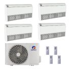42,000 BTU Gree All Match 21 SEER2 Quad Zone Floor/Ceiling Mount Mini Split Heat Pump System - R32 | 230V - 9 + 9 + 12 + 24